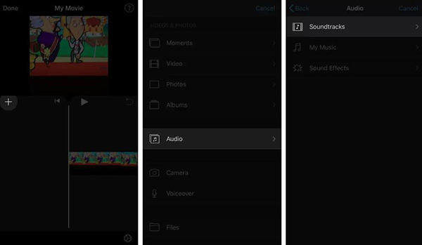 Müzik Ekle iMovie