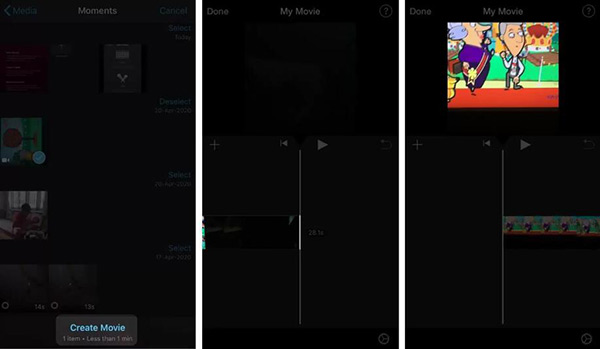 Video Ekle iMovie