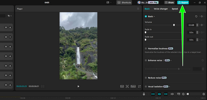 Export Edited Video Capcut