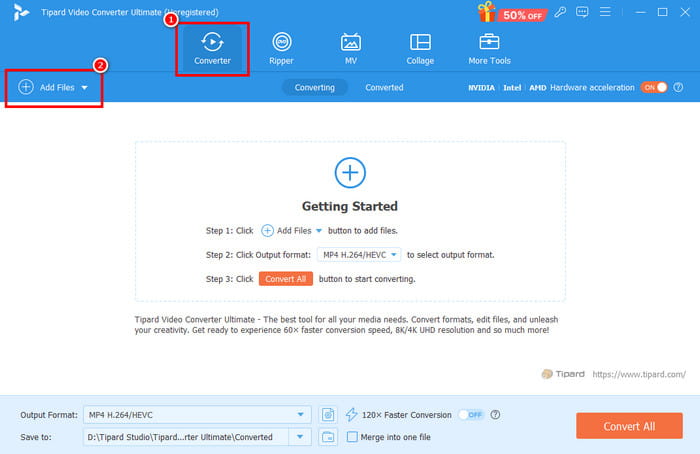 Converter Add Files Add Wideo Tipard