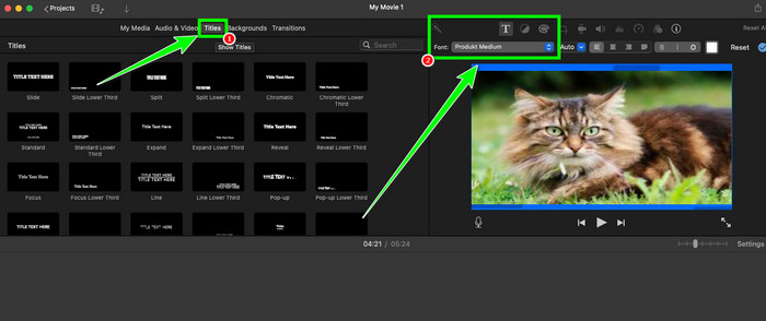 Add Subtitles on iMovie on Mac