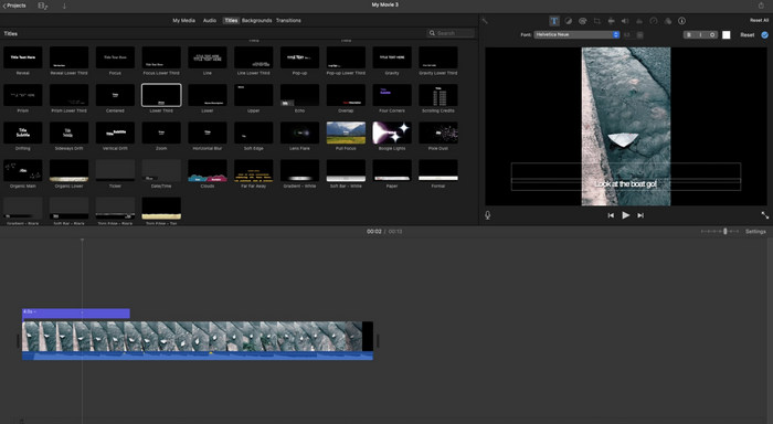 Add Subtitle to iMovie