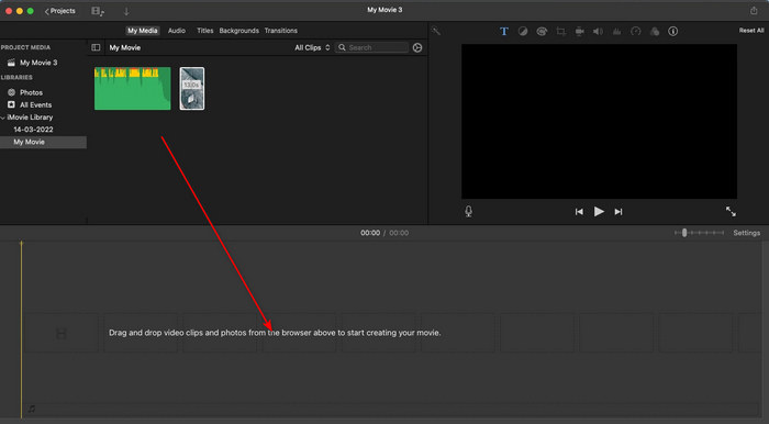 Import Video to iMovie