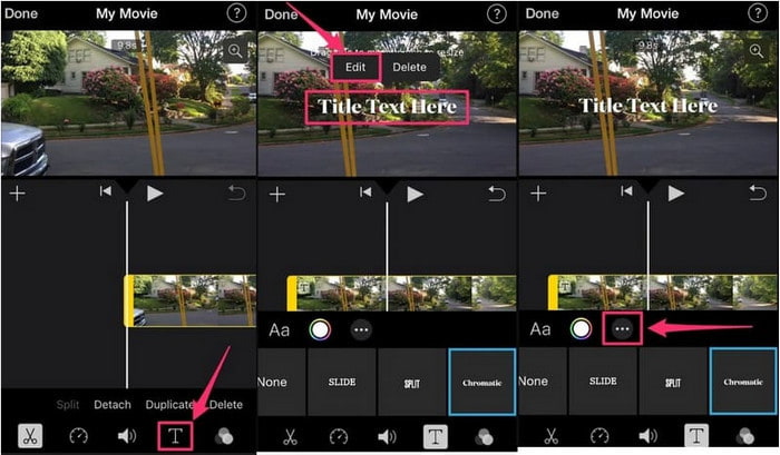 iMovie IOS Text Watermark