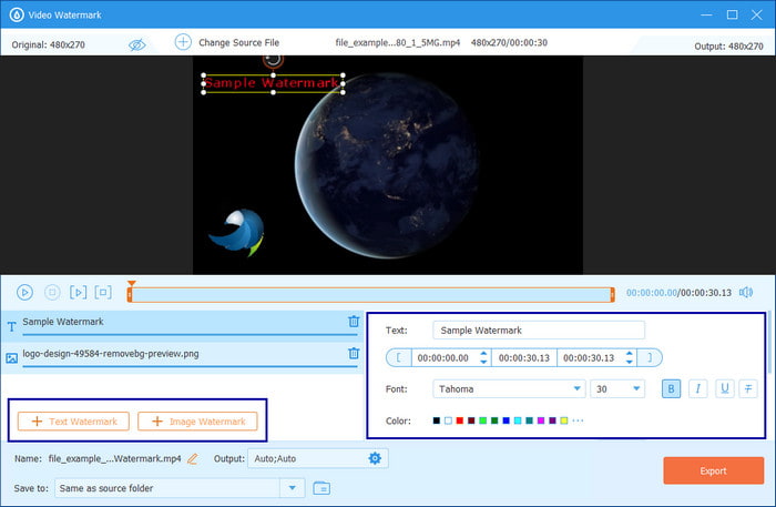 Text Image Watermark