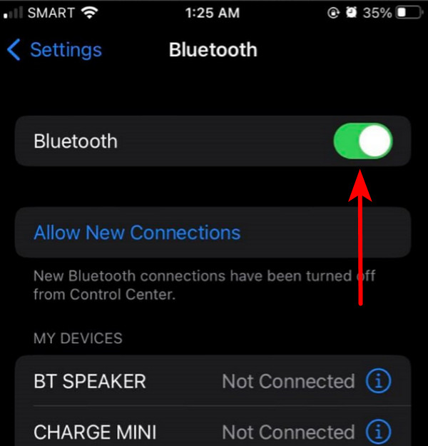 Bluetooth iOS'u