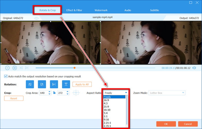 Crop Rotate Aspect Ratio