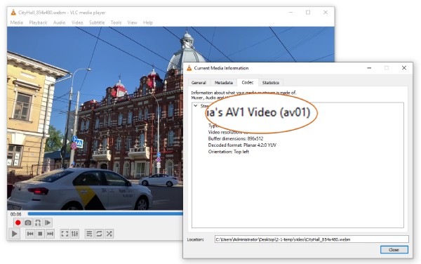 AV1 videocodec