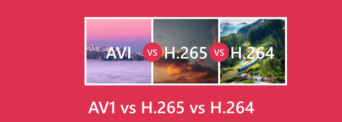 AV1 مقابل H265 مقابل H264