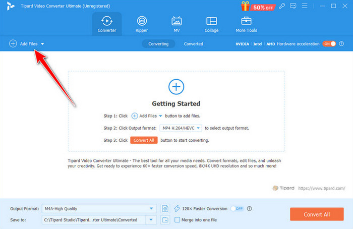 Click Add Files Button