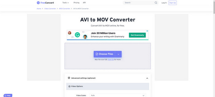 Click Choose Files Button