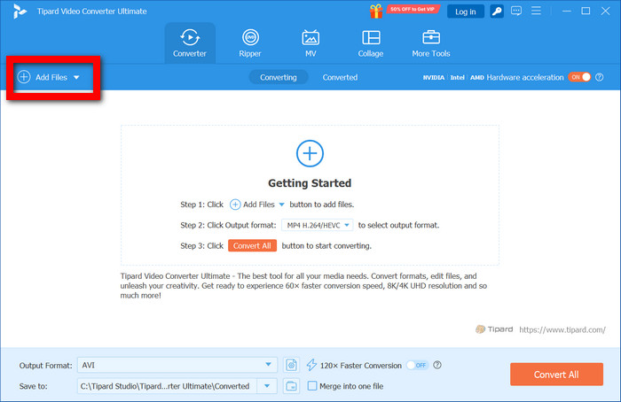 Tipard Video Converter Ultimate Add Files