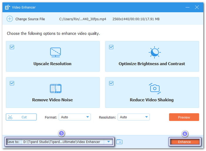 Export Your Upscaled Video