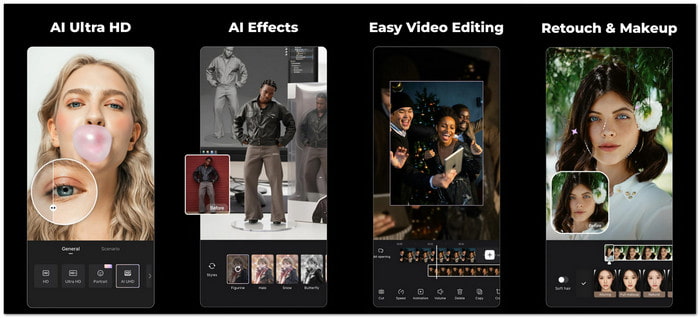 Wink Top AI Video Upscaler on Android