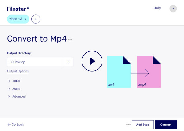 Conversor AV1 Filestar