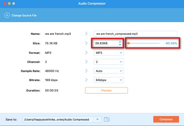 Mover control deslizante MP3