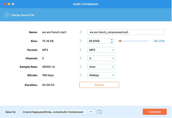 Compressor de áudio Tipard