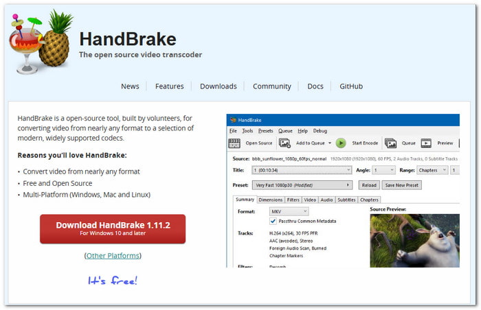 Handbrake Best Twitter Video Tool