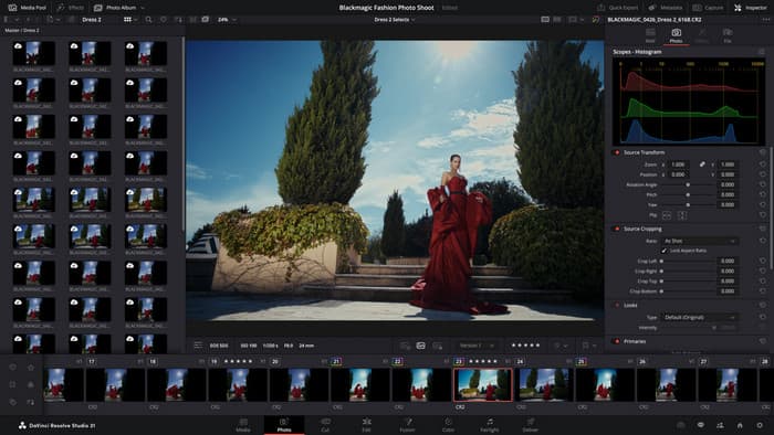 DaVinci Resolve -videonmuokkausohjelma