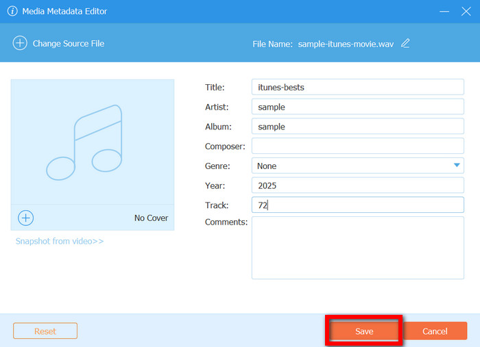 Save Button