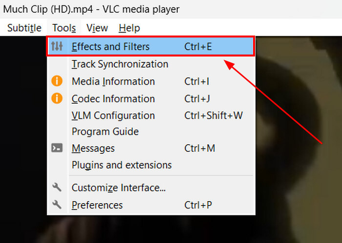 VLC Effects Filters Videos