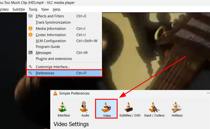 VLC Preference Video