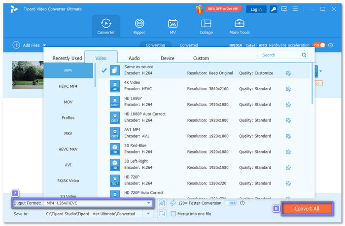 Choose Output Format and Export Your Video