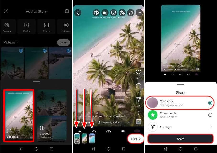 Separate Next Your Story