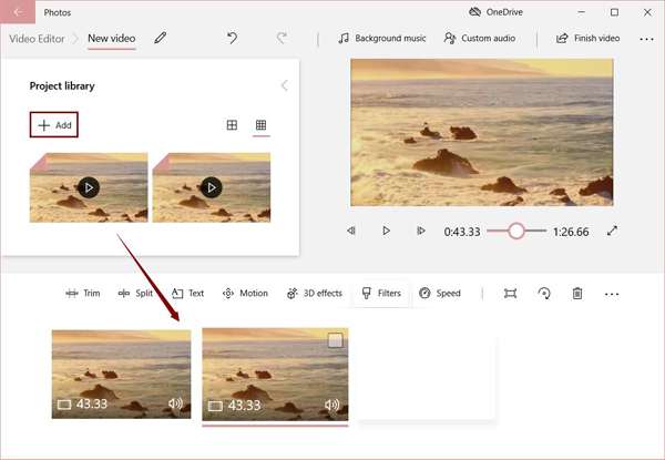 Add WMV Files to Video Editor