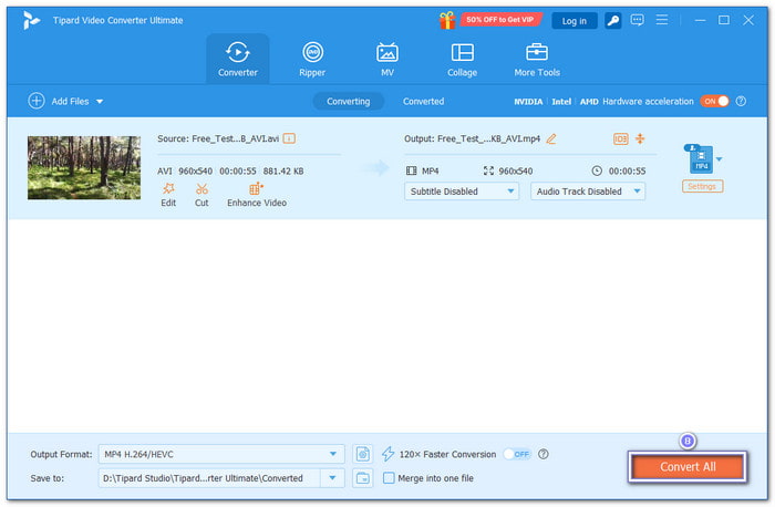 Compress AVI By Converting It To MP4