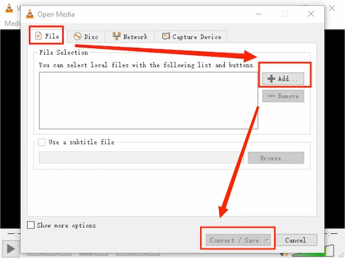 Add MP4 to VLC