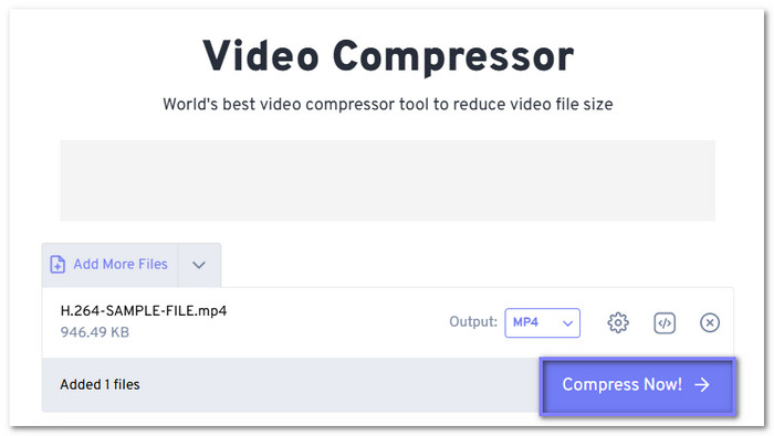Freeconvert Compress H264 Videoss
