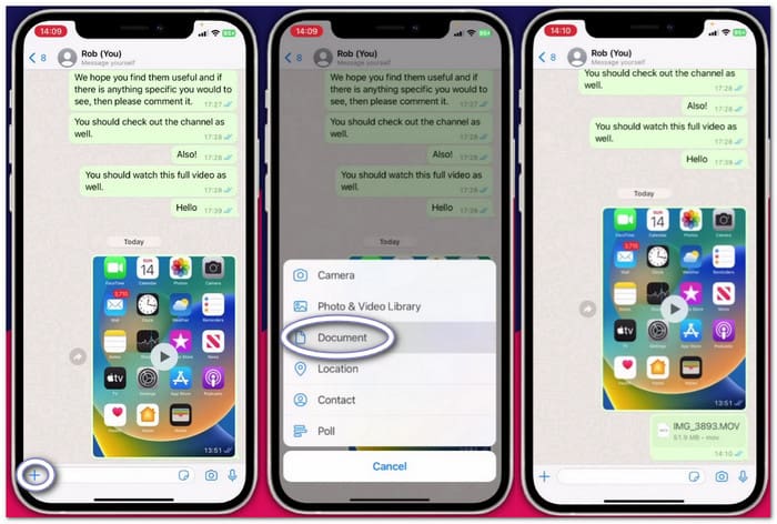 Send Large Videos on WhatsApp Without Compression on Android