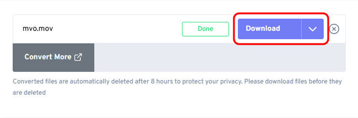 Download Button Freeconvert