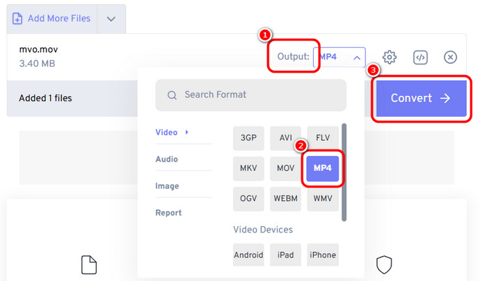 Output MP4 Convert Freeconvert