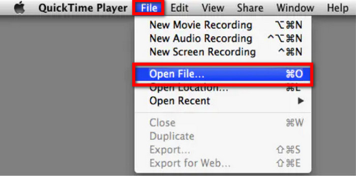 Quicktime File Open File