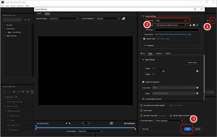 Encode Video in Media Encoder