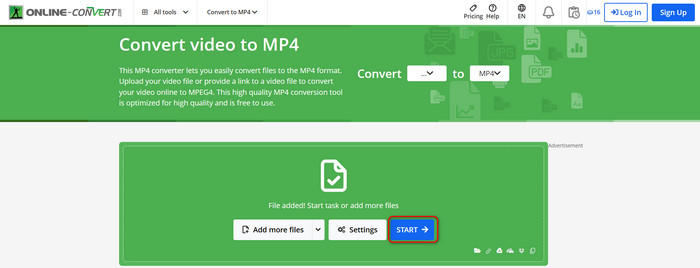 ONLINE-CONVERT DAT to MP4