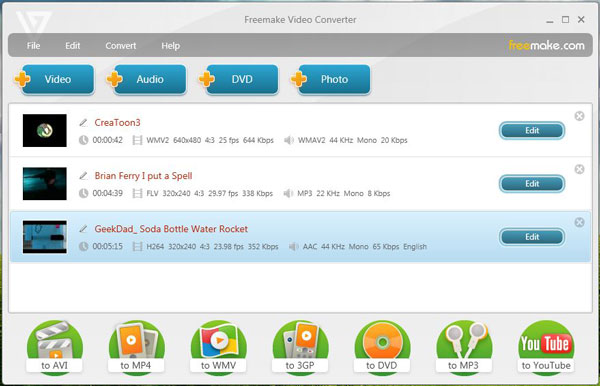 Mac için Freemake Video Converter