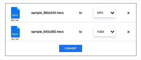 Anyconv Hevc変換ボタン