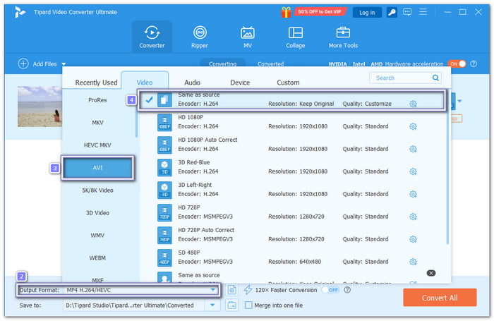 Choose Avi And Maintain Original Quality