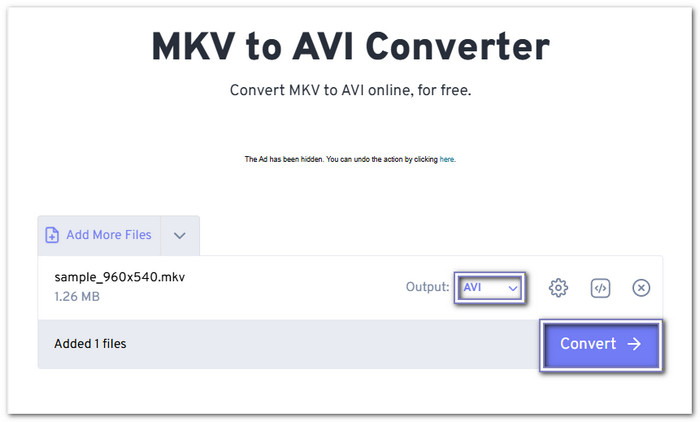 Freeconvert Convert Mkv To Avi Free Online