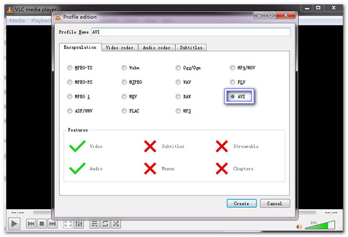 VLC Media Player Convert MKV to AVI For Free
