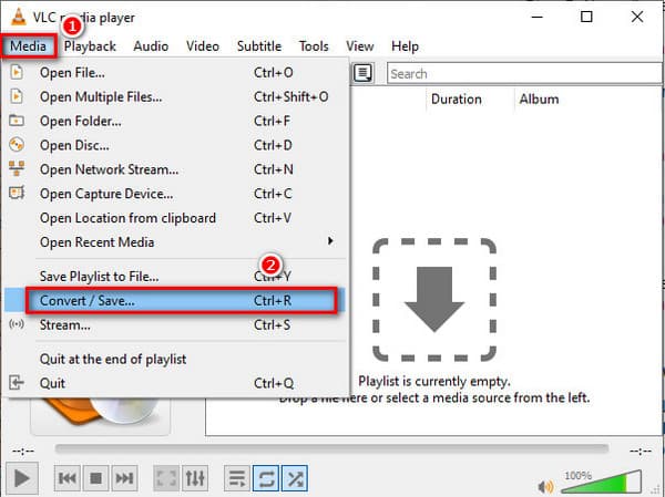 استخدام محول VLC