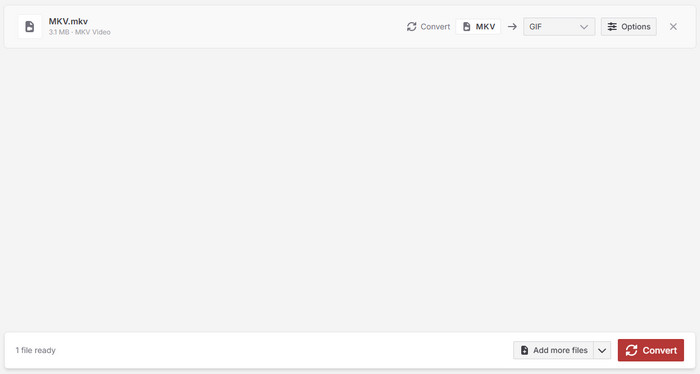 CloudConvert MKV to GIF Converter