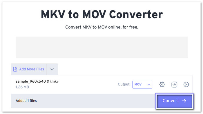 Haz clic en Convertir con FreeConvert
