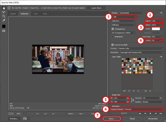 Convert MP4 to GIF in Photoshop