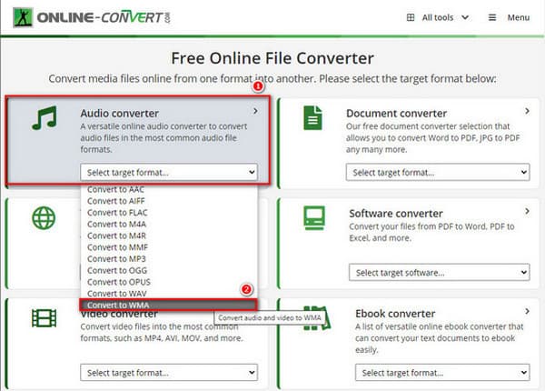 Online Convert Audio Converter