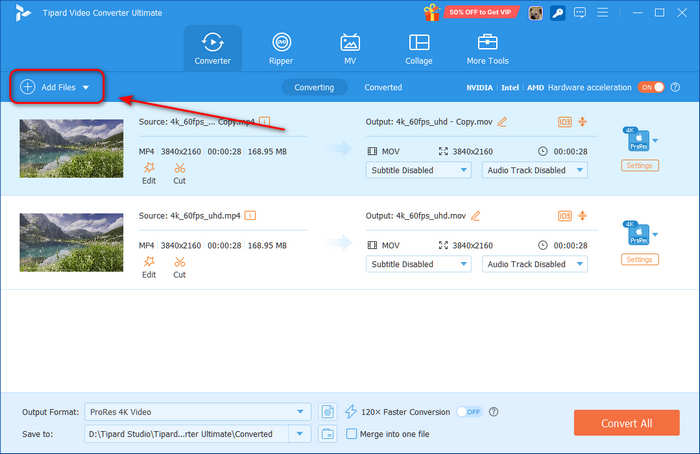 Add MP4 Files Into Video Converter Ultimate