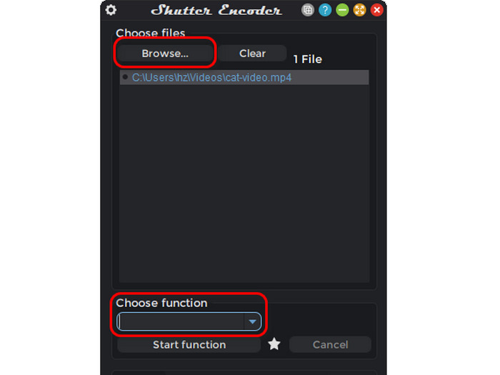 Add Mp4 to Shutter Encoder